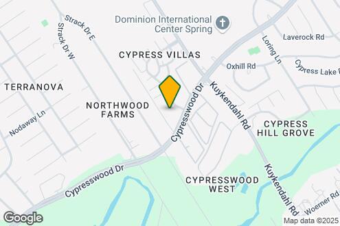 Map Image of the Property - 4604 Cypresswood Dr