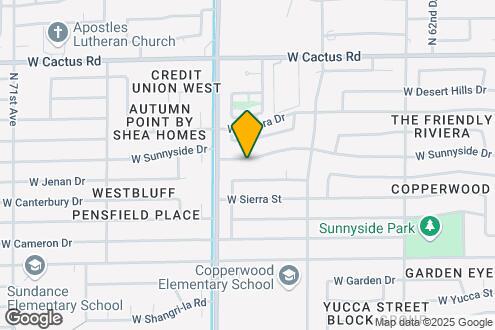 Imagen del Mapa de la Propiedad - 6625 W Sunnyside Dr