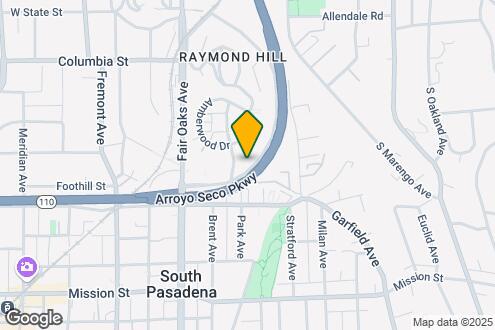 Imagen del Mapa de la Propiedad - Terraces at South Pasadena Apartments