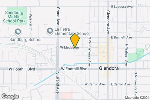 Map Image of the Property - 316-356 W. Meda Ave. Glendora CA. 91741