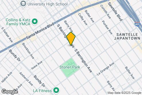 Map Image of the Property - 1723 Barrington in prime West LA!