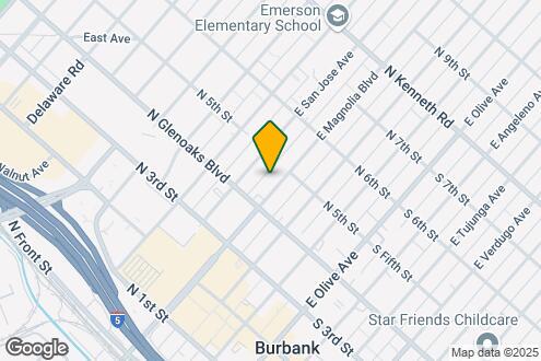 Map Image of the Property - 445 E Magnolia Blvd