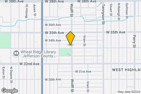 Map Image of the Property - 4805 W 33rd Ave