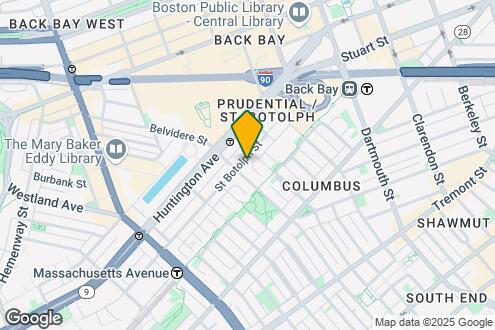 Imagen del Mapa de la Propiedad - Saint Botolph St, Back bay-Prudential