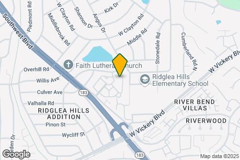 Map Image of the Property - The Estates at Ridglea Hills