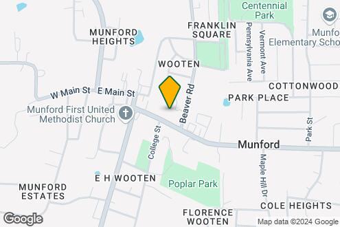 Map Image of the Property - 1396 Munford Ave