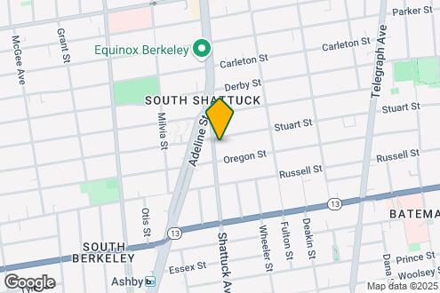 Map Image of the Property - 2813 Shattuck Ave