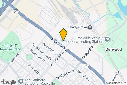 Imagen del Mapa de la Propiedad - Bainbridge Shady Grove Metro