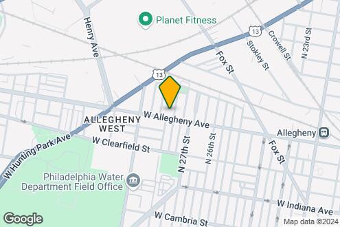 Map Image of the Property - 2741 W Allegheny Ave