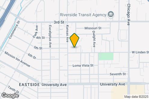 Map Image of the Property - Park View Apartments- Riverside, CA