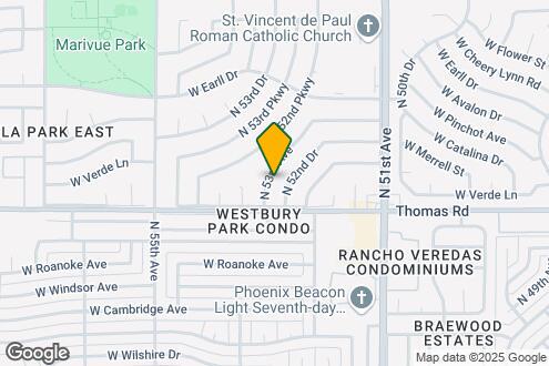 Map Image of the Property - 2921 N 53rd Ave