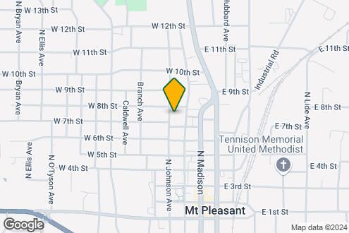 Map Image of the Property - 316 W 7th St