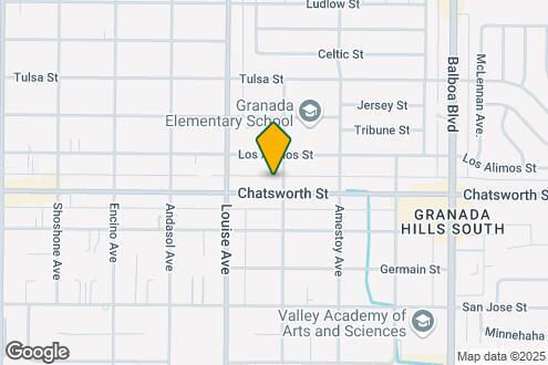 Imagen del Mapa de la Propiedad - 17211 Chatsworth Street