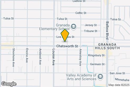 Map Image of the Property - 17211 Chatsworth Street