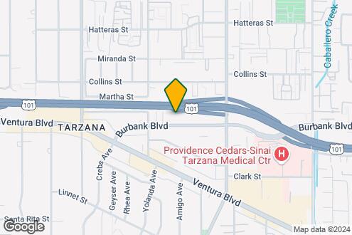 Map Image of the Property - Meridian Court Apartments at Tarzana