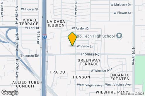 Map Image of the Property - Courtyard at Encanto Apartments