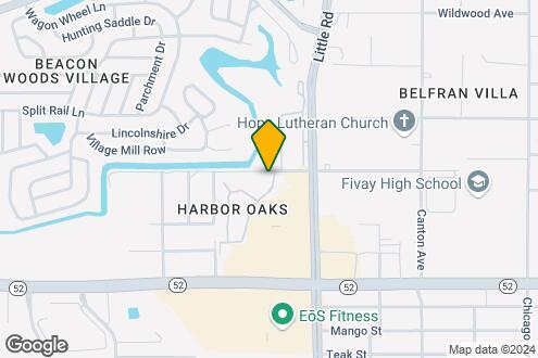 Map Image of the Property - Harbor Oaks Apartments