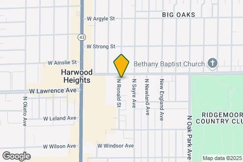 Map Image of the Property - 4747 N Ronald St