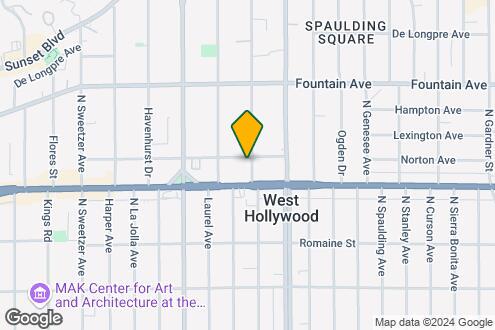 Map Image of the Property - Hayworth Apartments- F76