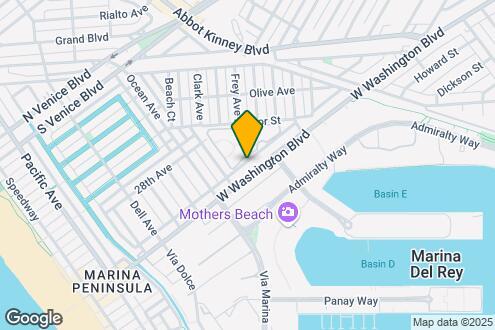 Map Image of the Property - Washington Blvd. Marina Apartments - near ...