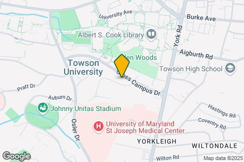 Imagen del Mapa de la Propiedad - Towson Place Apartments, Student Off Campus