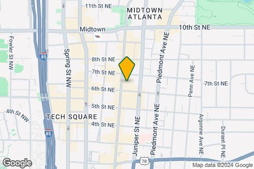 Map Image of the Property - 855 Peachtree St NE