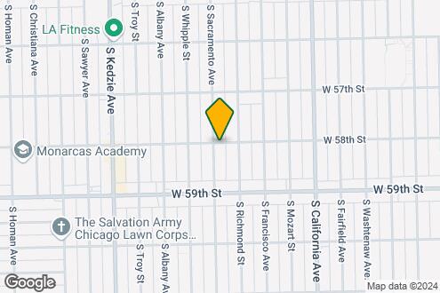 Map Image of the Property - 5801 S Sacramento Ave