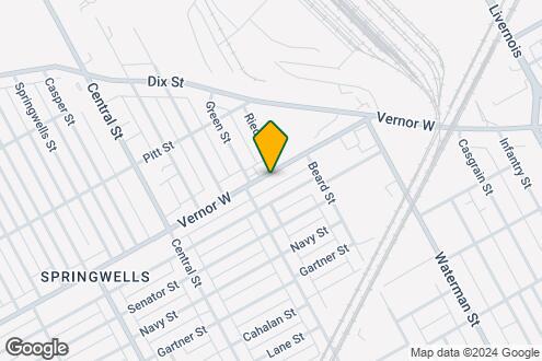 Map Image of the Property - 7121 W Vernor Hwy