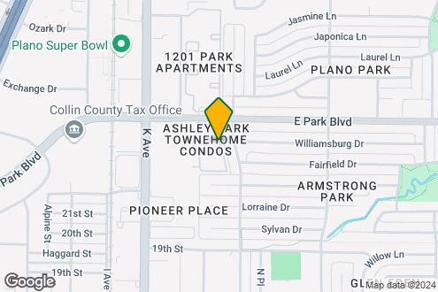 Map Image of the Property - Plano Park Townhomes