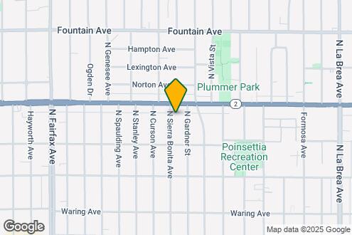 Map Image of the Property - 1046 N Sierra Bonita Ave