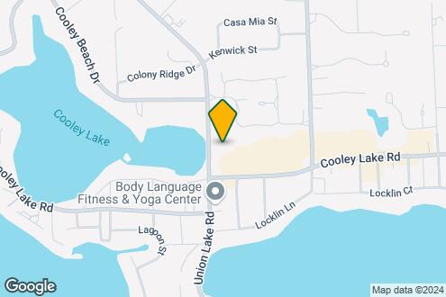 Map Image of the Property - 4 Corners Lakeside Apartments - White Lake...