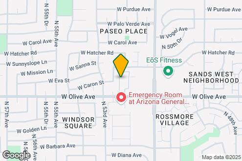 Map Image of the Property - 9041 N 52nd Ave