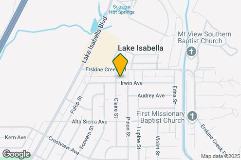 Map Image of the Property - Isabella Lake Homes