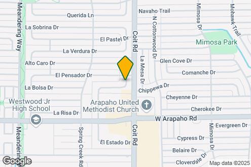 Map Image of the Property - 15860 El Estado Dr