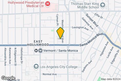 Map Image of the Property - 1121-1125 N Westmoreland Ave