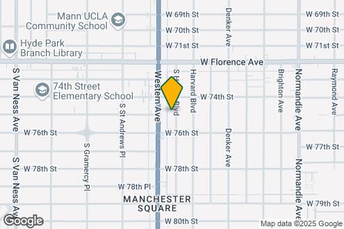 Map Image of the Property - 7501 S Hobart Blvd