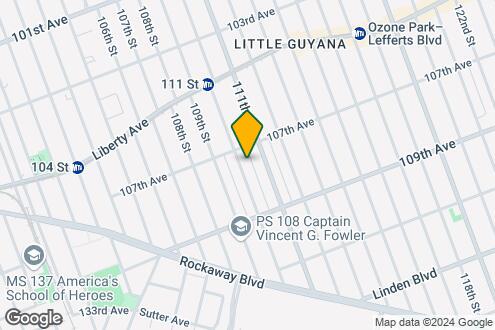 Map Image of the Property - 107-17 110th St