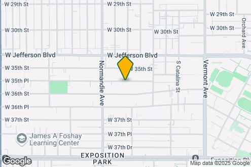 Map Image of the Property - 1326 W 35th Pl- Housing Near USC DPS