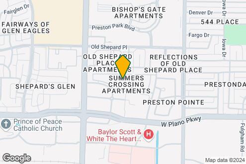 Map Image of the Property - Summers Crossing Apartments