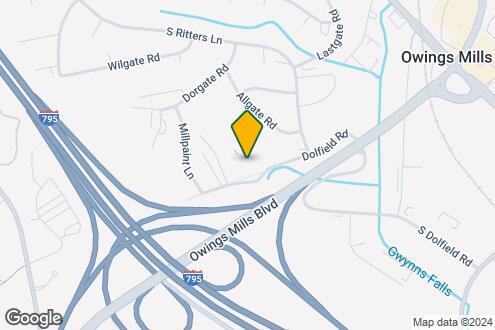 Map Image of the Property - The Gates of Owings Mills Apartments