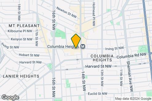 Imagen del Mapa de la Propiedad - Highland Park at Columbia Heights Metro