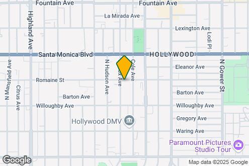 Map Image of the Property - 956 Wilcox Ave, Los Angeles