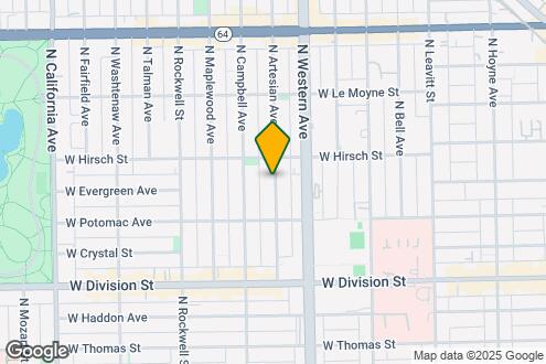 Map Image of the Property - 1326 N Artesian Ave