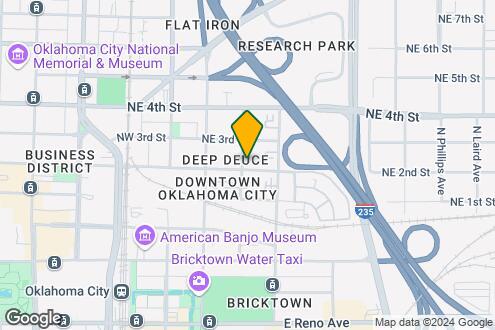 Map Image of the Property - Deep Deuce at Bricktown Apartments