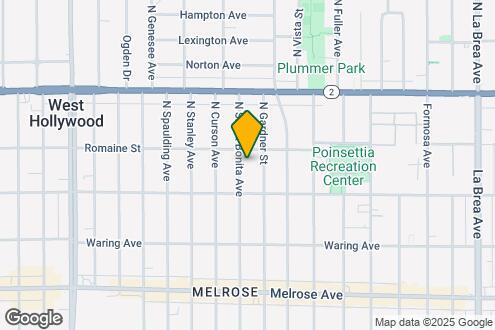 Map Image of the Property - 936 N Sierra Bonita Ave