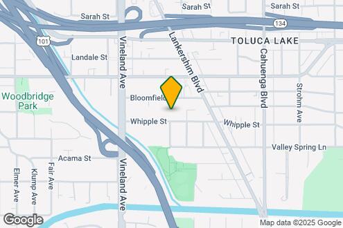 Map Image of the Property - The Metro Art Toluca Lake Luxury Living