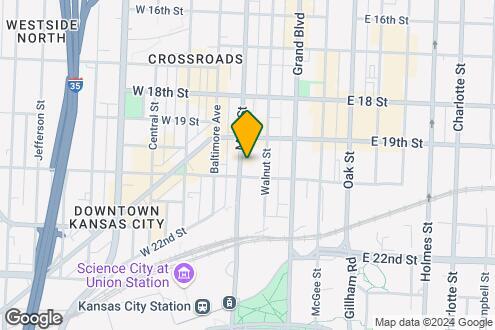 Imagen del Mapa de la Propiedad - City Club Apartments Crossroads Kansas City