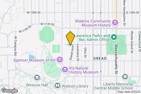 Map Image of the Property - Oread Apartments