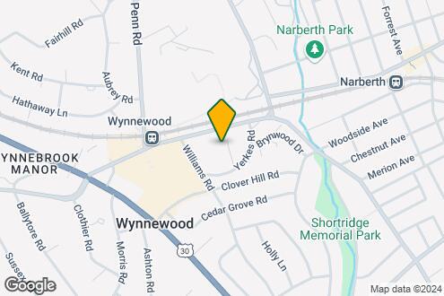 Map Image of the Property - 150 E Wynnewood Rd