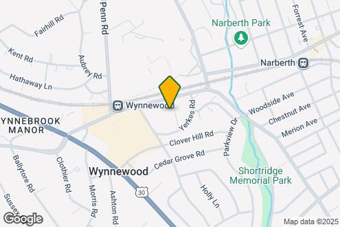 Map Image of the Property - 150 E Wynnewood Rd